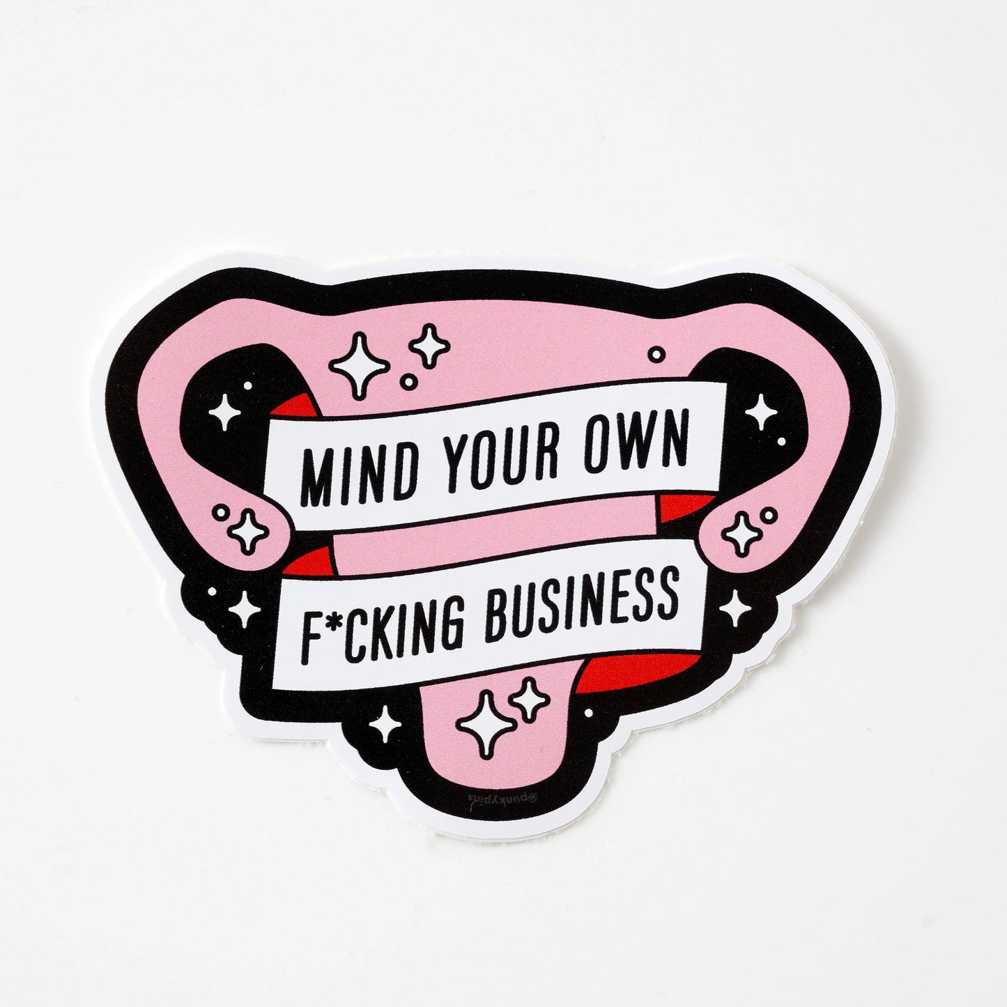 Mind Your Own F*cking Business Uterus Vinyl Sticker | Pro-Choice Abortion Rights Decal
