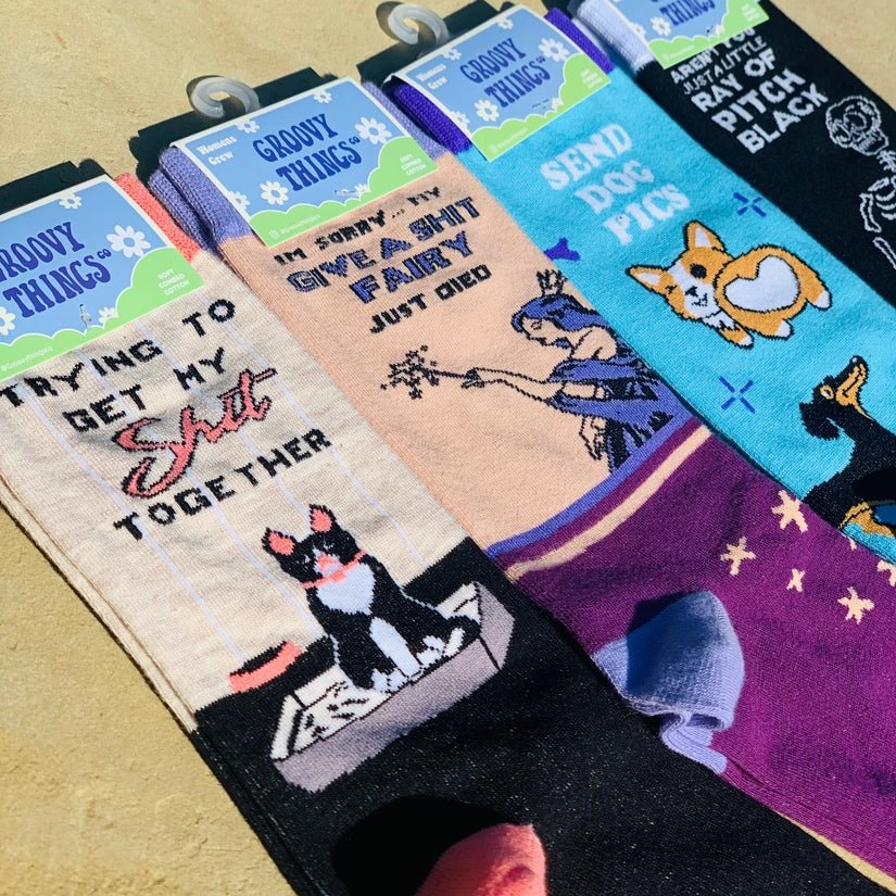 My Give A Shit Fairy Just Died Women's Crew Socks