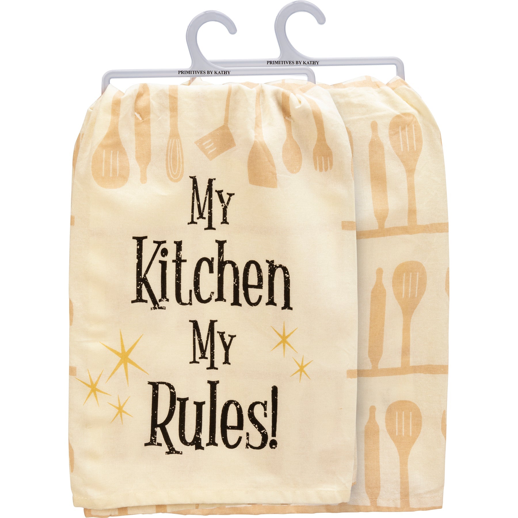 My Kitchen My Rules Dish Cloth Towel | Novelty Tea Towel | Cute Kitchen Hand Towel | 28" x 28"