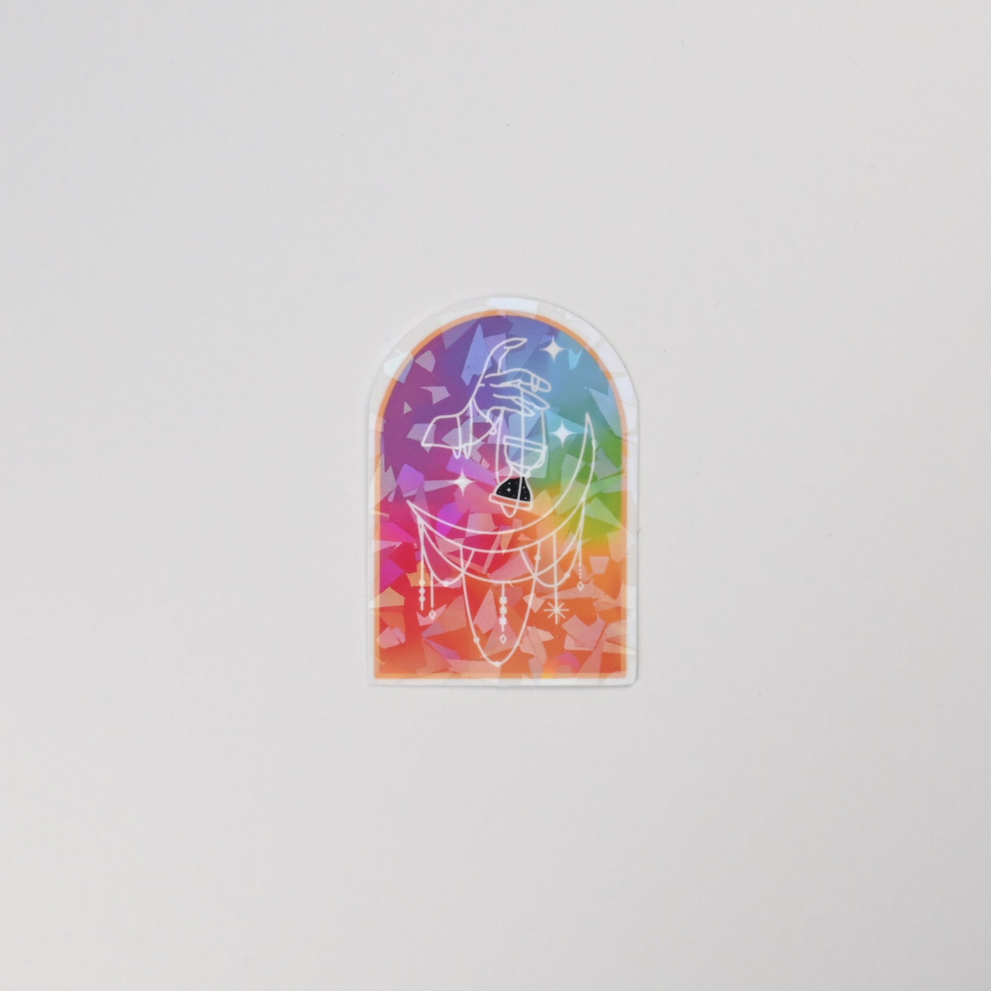 Mystic Rainbow Window Medium Vinyl Sticker | 3"-3.5"