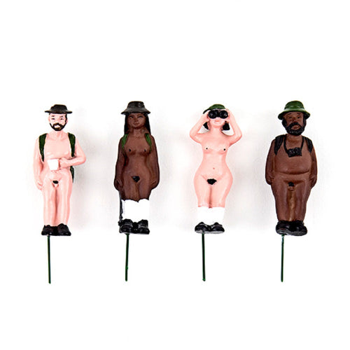 Naked Ramblers Mini Plant Pot Figures Garden Statues