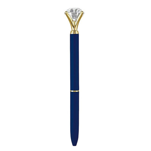 Navy Blue Gem Pen | Giftable Single Pen | Novelty Office Desk Supplies