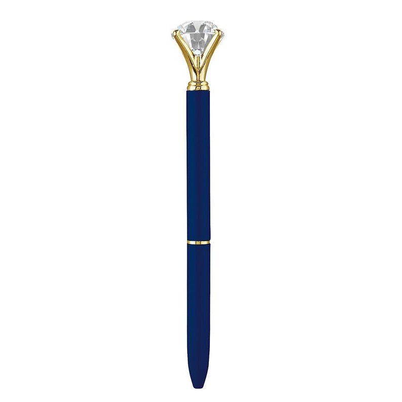 Navy Blue Gem Pen | Giftable Single Pen | Novelty Office Desk Supplies
