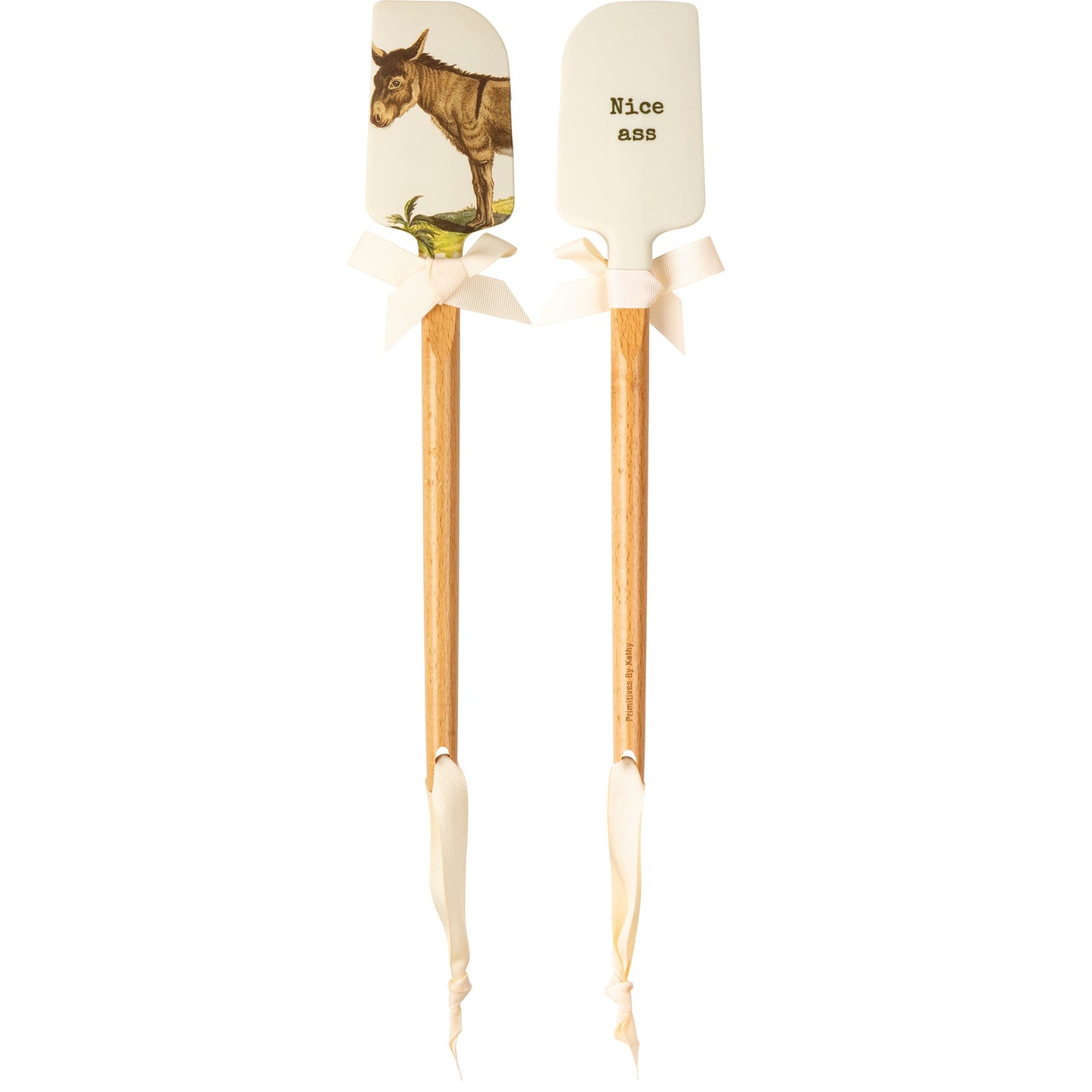 Nice Ass Donkey Spatula With A Wooden Handle
