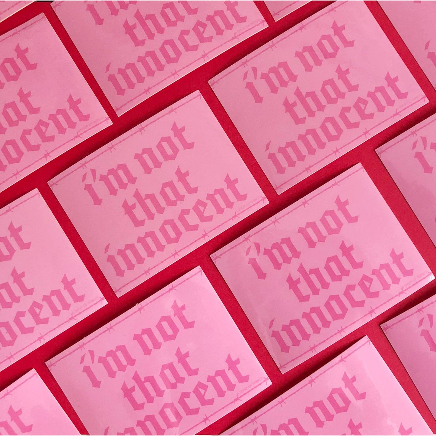 Not That Innocent Sticker in Pink | Britney Fan Art