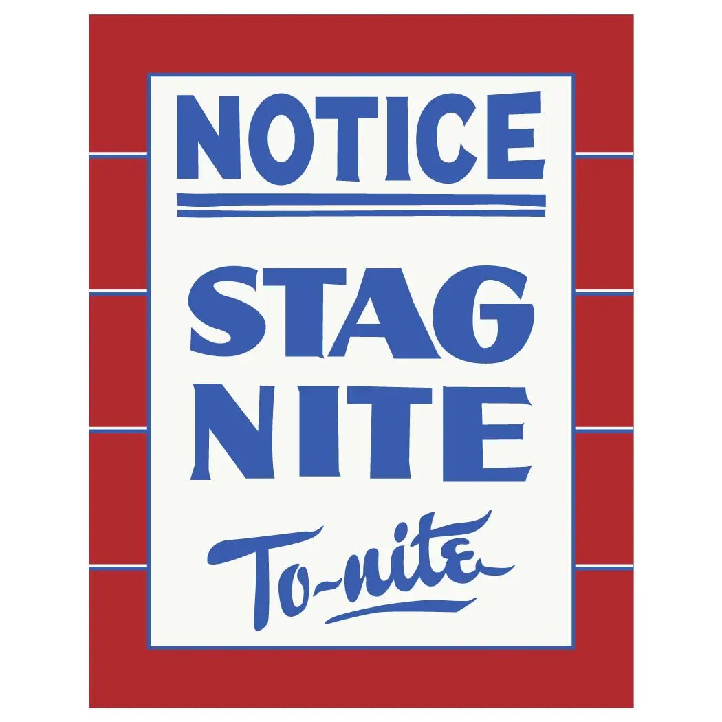 Notice STAG NITE To-Nite Magnet | 2.5'' x 3.5'' Rectangular Magnet