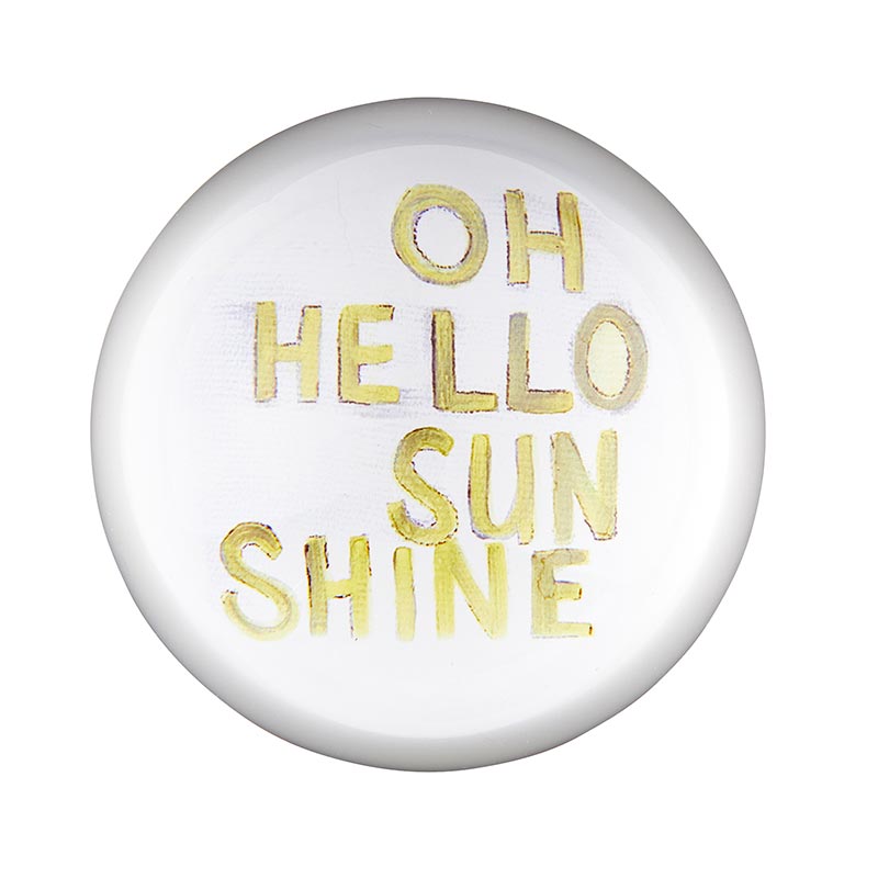 Oh Hello Sunshine Glass Dome Paperweight