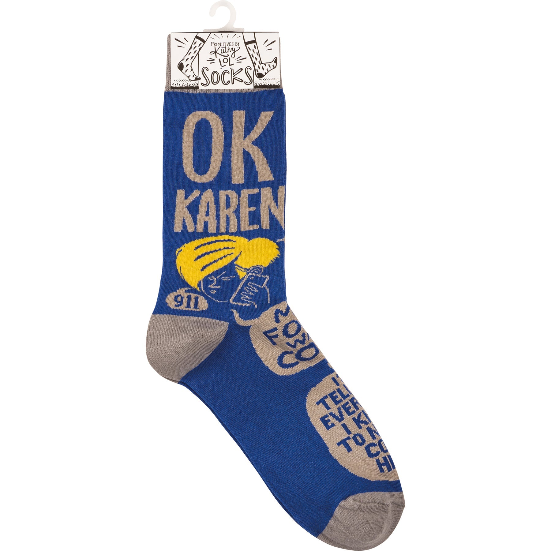 Ok Karen Funny Novelty Socks | Unisex | "Worst Food Ever Would Not Refund My Money!!"