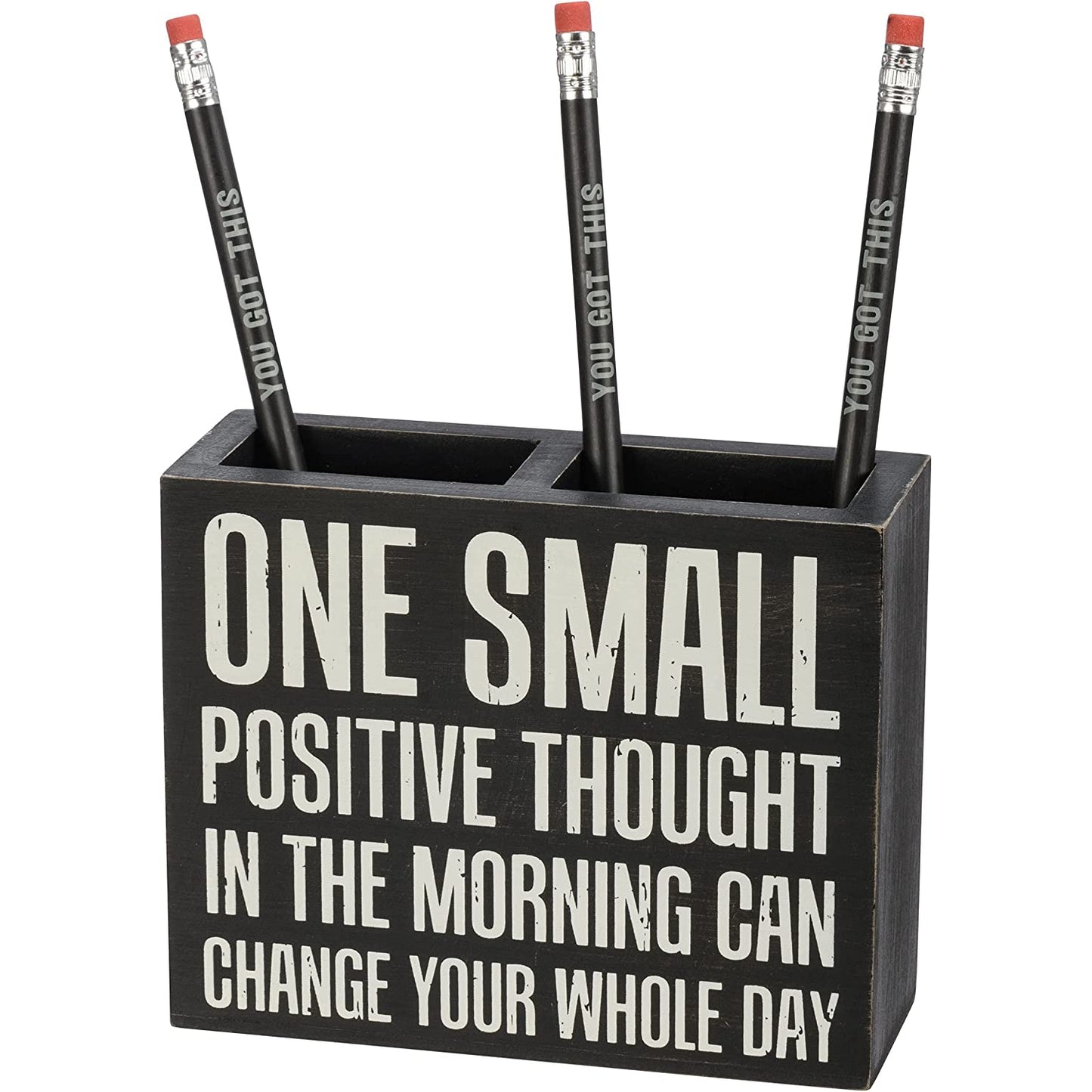 One Small Positive Thought Stationery Set | Giftable | Notebooks, Pencils, Pen Holder