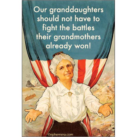 Our Granddaughters Should Not Have To Fight the Battles Their Grandmothers Already Won Magnet