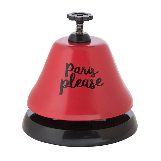 Paris Please Bar Top Bell in Red and Black