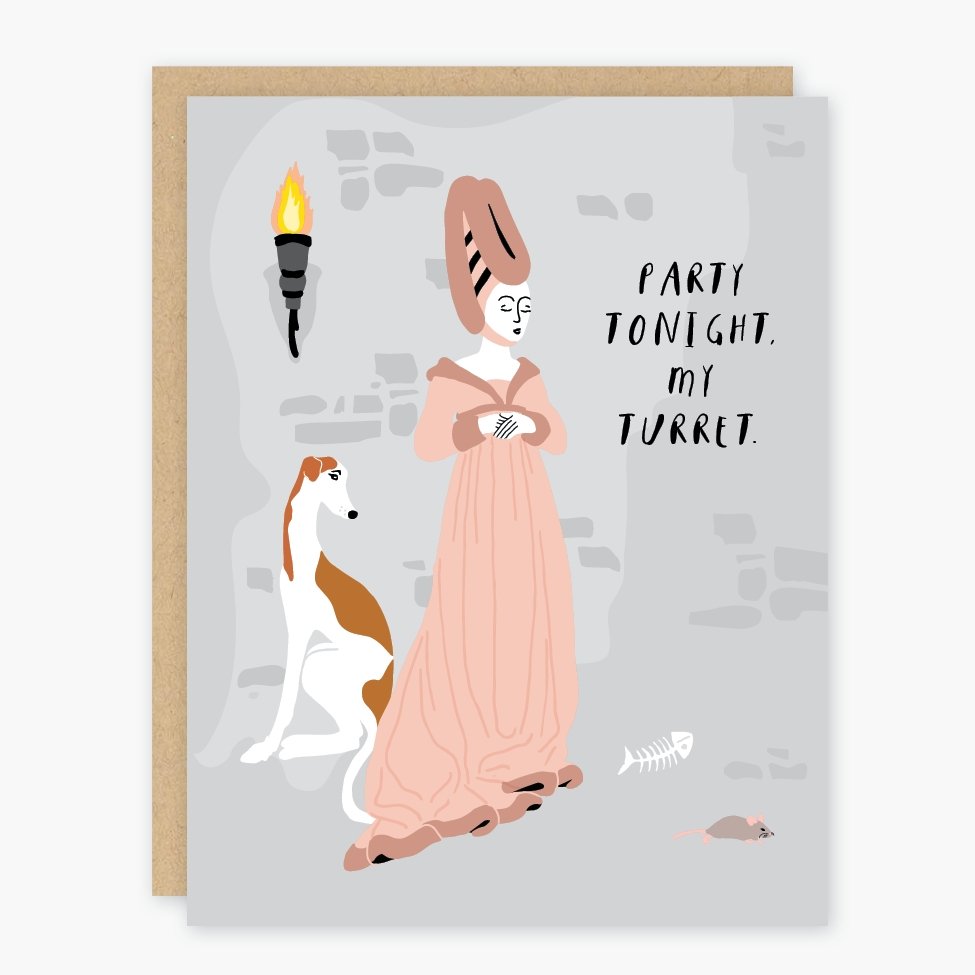 Party Tonight My Turret Greeting Card