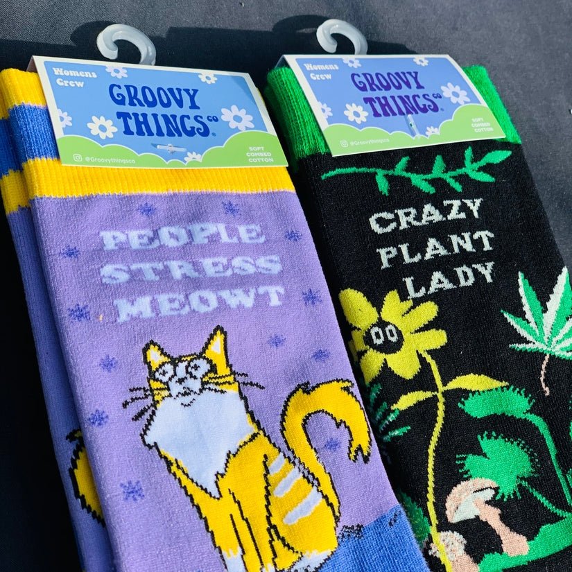 People Stress Meowt Women's Crew Socks