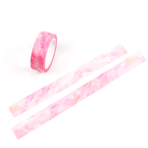 Pink Marble Washi Decorative Masking Tape | Gift Wrapping and Craft Tape
