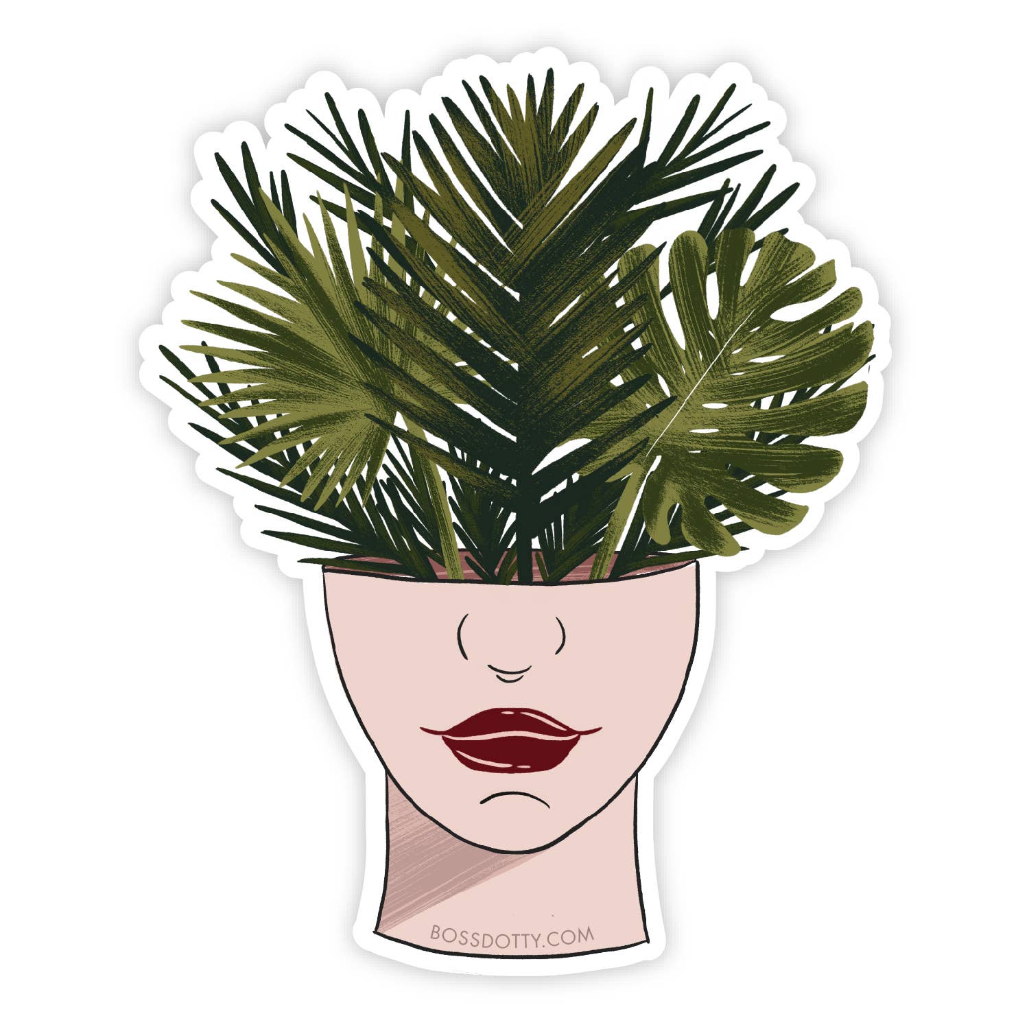 Plant Head Vinyl Sticker