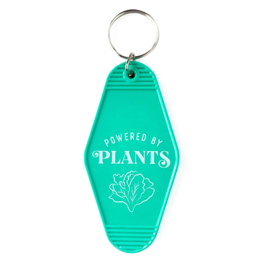 Powered By Plants Motel Style Keychain in Green