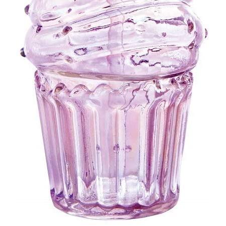 Pretty Pink Cupcake Sipper Glass | Wine or Cocktail Glass with Straw for Indoors or Outdoors