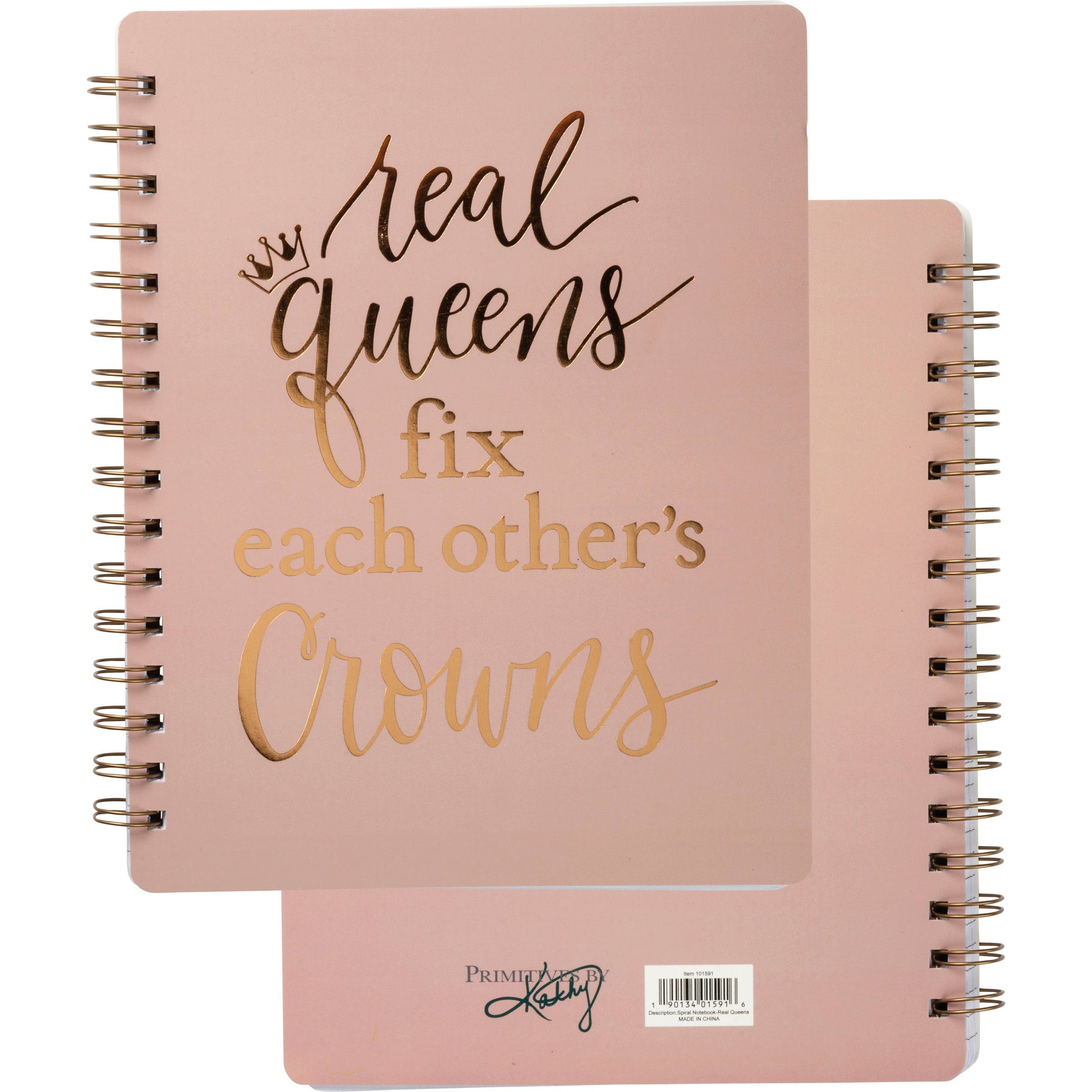 Real Queens Notebook and Sassy Antibacterial Pen Set