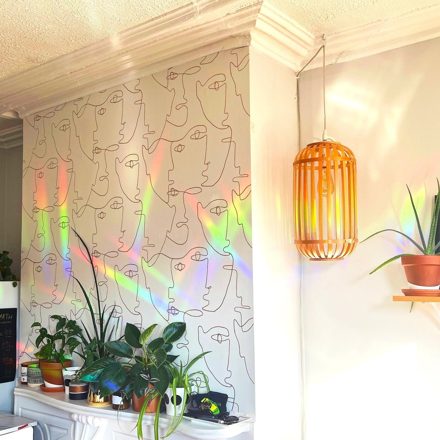 Retro Rainbow Suncatcher | Window Decal Transforms Light Into a Rainbow