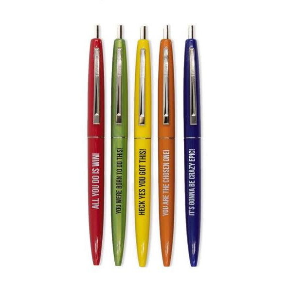 Ridiculously Motivational Pen Set in Multicolor Pack