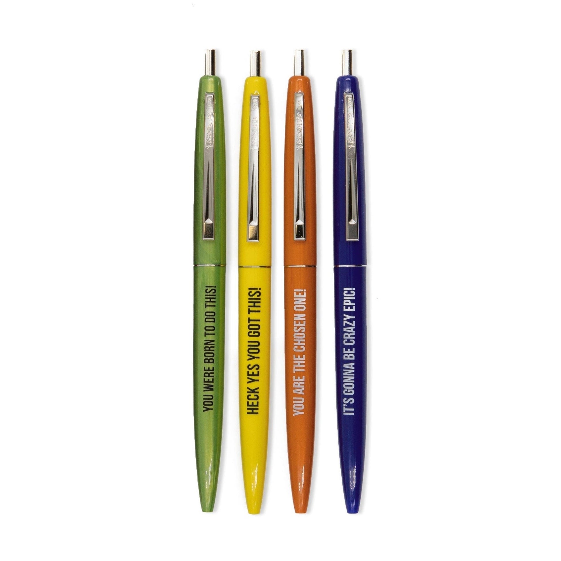 Ridiculously Motivational Pen Set of 4 in Multicolor