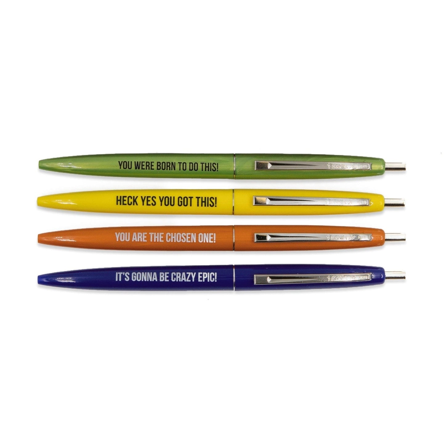 Ridiculously Motivational Pen Set of 4 in Multicolor