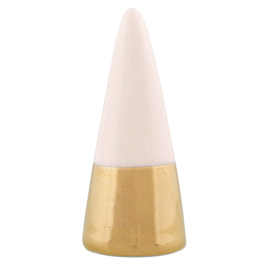 Ring Cone Holder in Blush Pink with Gold Metallic
