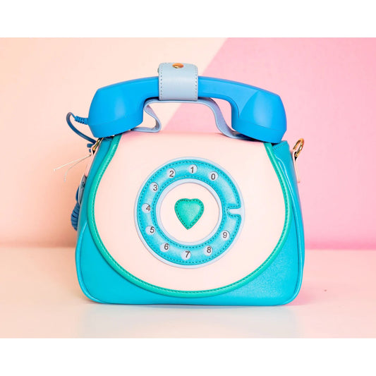 Ring Ring Phone Convertible Handbag | Mermazing Blue
