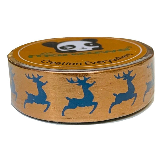 Rose Gold Reindeer Metallic Washi Tape