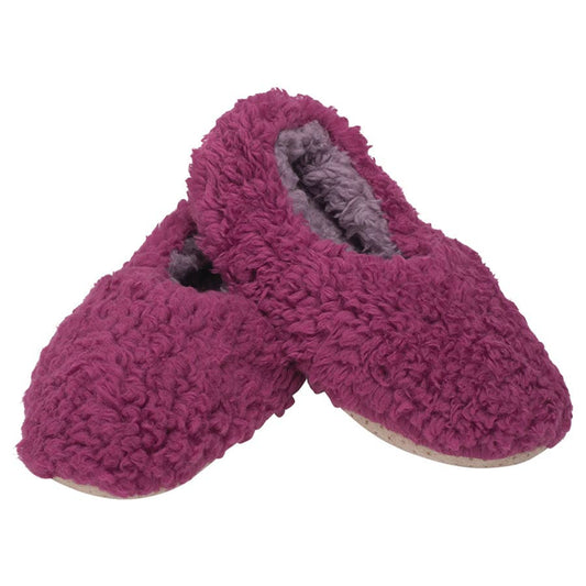 [SIZE L ONLY] Plush Lined Non-Slip Indoor Soft Slippers in Purple | Soft Spa Fuzzy Slippers | Lady Fluffy House Shoes | Indoor Fur Slippers | Washable