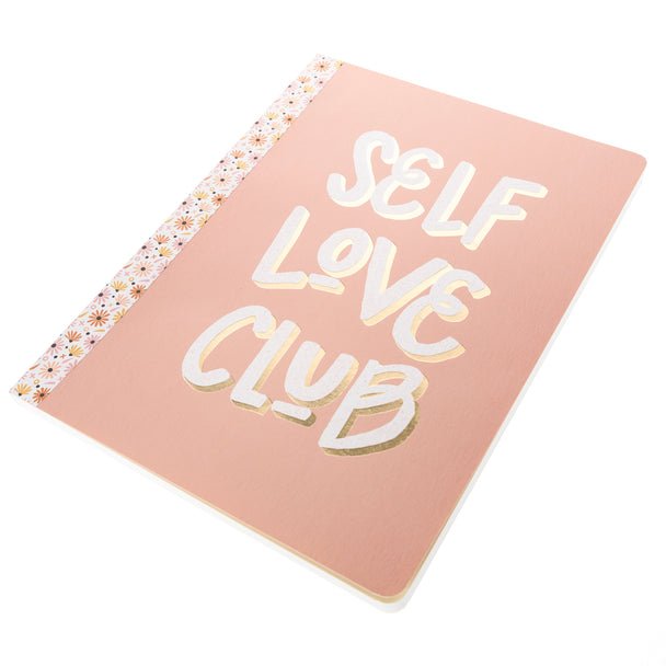 Self Love Club Bullet Journal in Blush Pink | 120 Dot Grid Pages