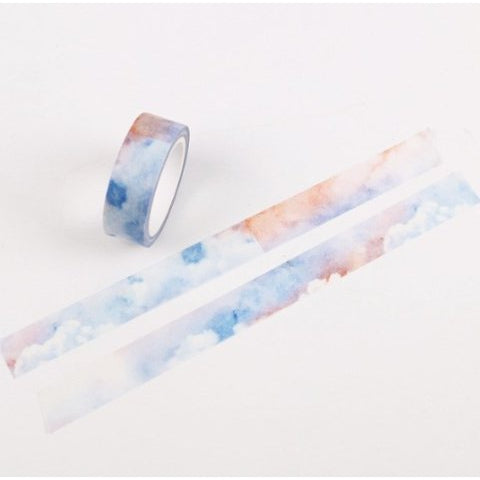 Serene Skies Washi Decorative Masking Tape in Pastel Cloud | Gift Wrapping and Craft Tape
