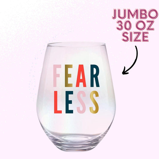 Jumbo Stemless Wine Glass - Damn Good Wine - Slant Collections