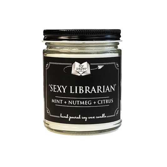 Sexy Librarian Soy Candle | 9 oz Glass Bottle