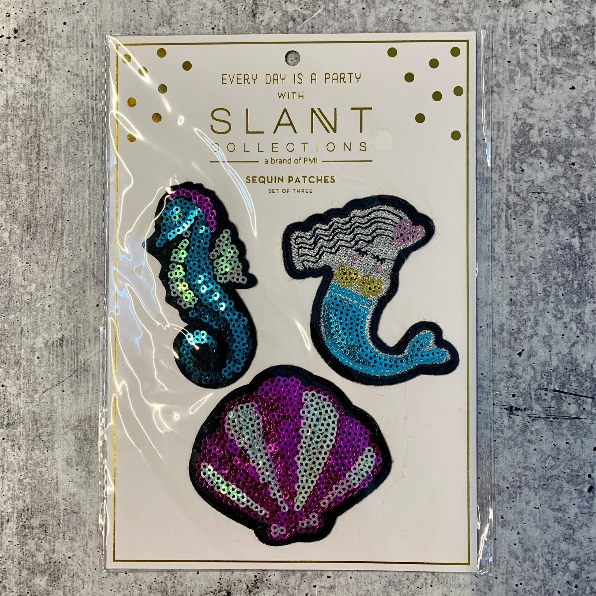 Shell Mermaid Sequined Patches | Set of 3