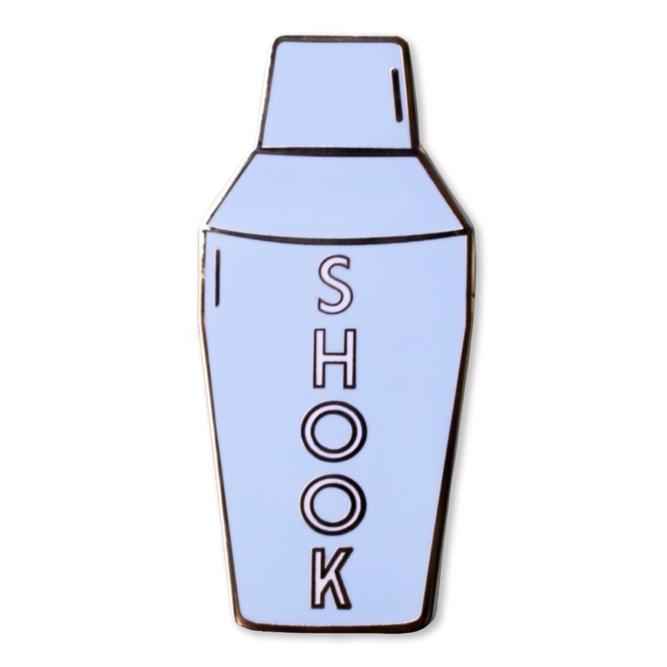 Shook Cocktail Shaker Enamel Pin