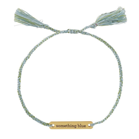 Something Blue Adjustable Bracelet | In A Glass Bottle for Gifting | Wedding Themed