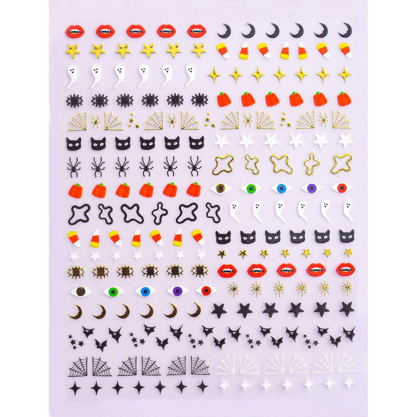 Spooky Halloween Nail Art Sticker Set | Vegan & Cruelty-Free | Use on Polish, Gel, or Natural Nails