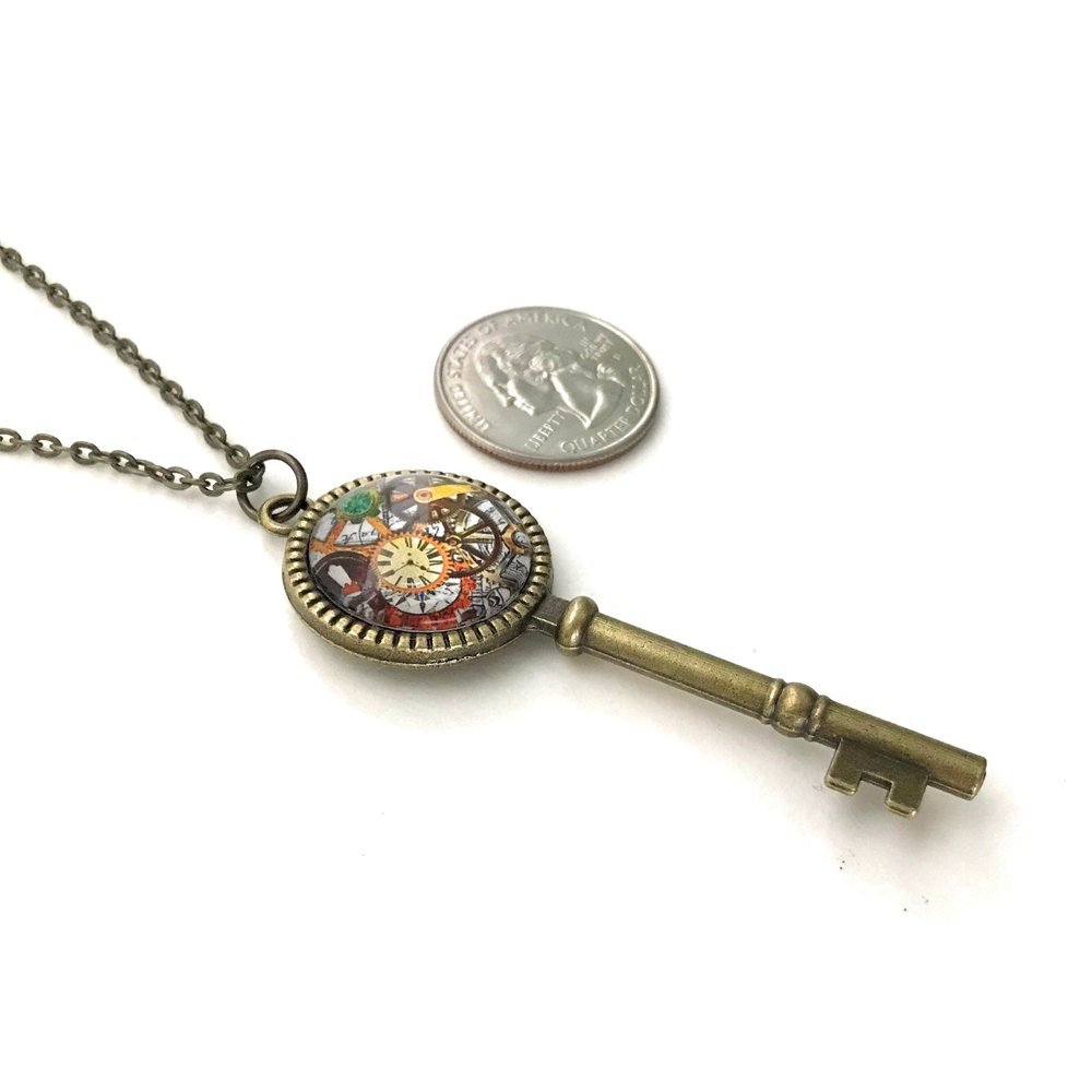 Steampunk Key Necklace | Handmade Vintage Inspired Jewelry