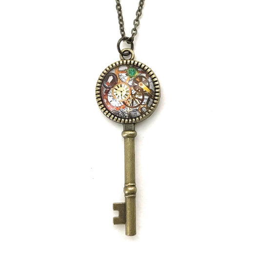 Steampunk Key Necklace | Handmade Vintage Inspired Jewelry