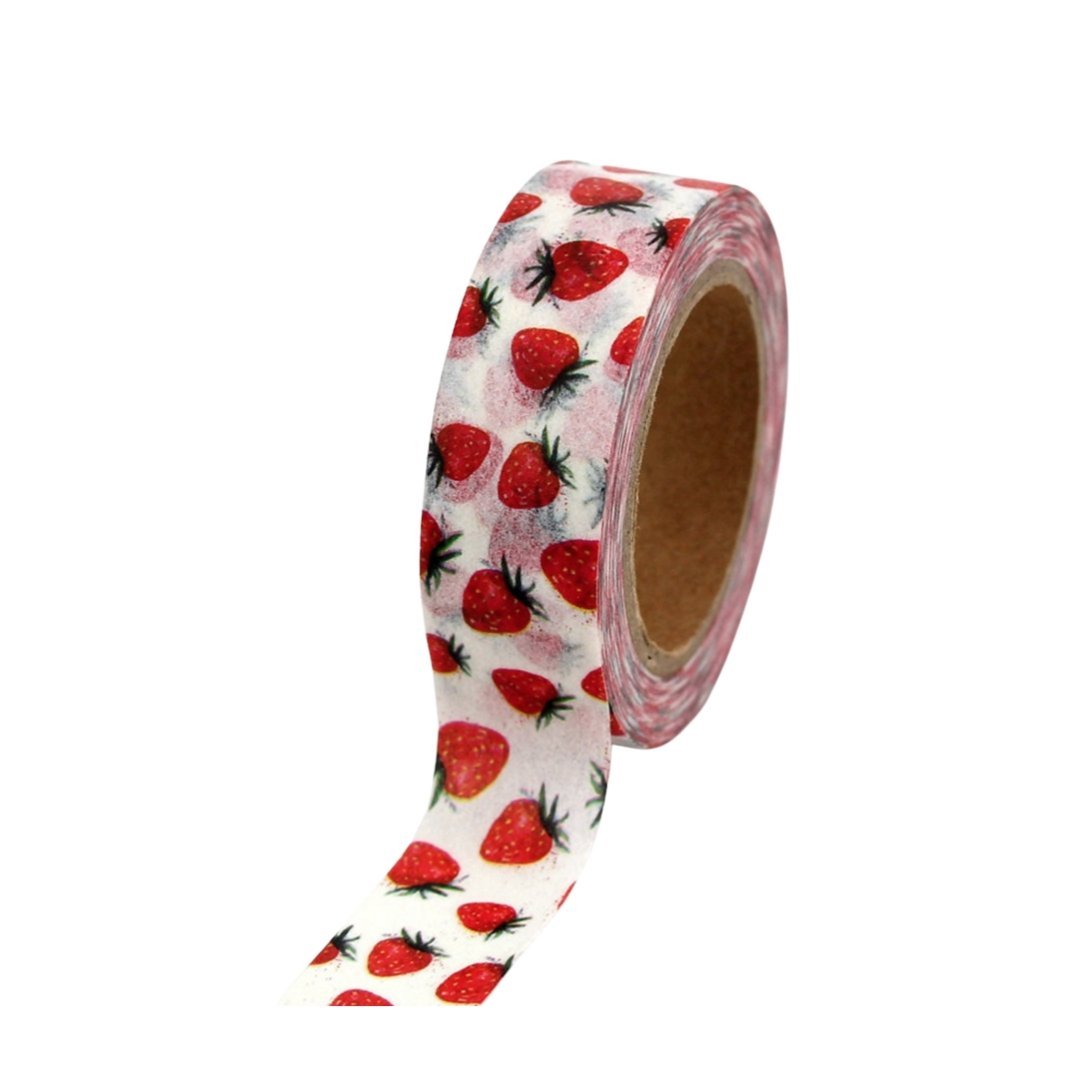 Summer Strawberries Washi Tape | Gift Wrapping and Craft Tape
