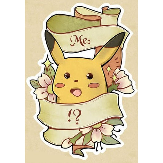 Suprised Pikachu Meme Sticker