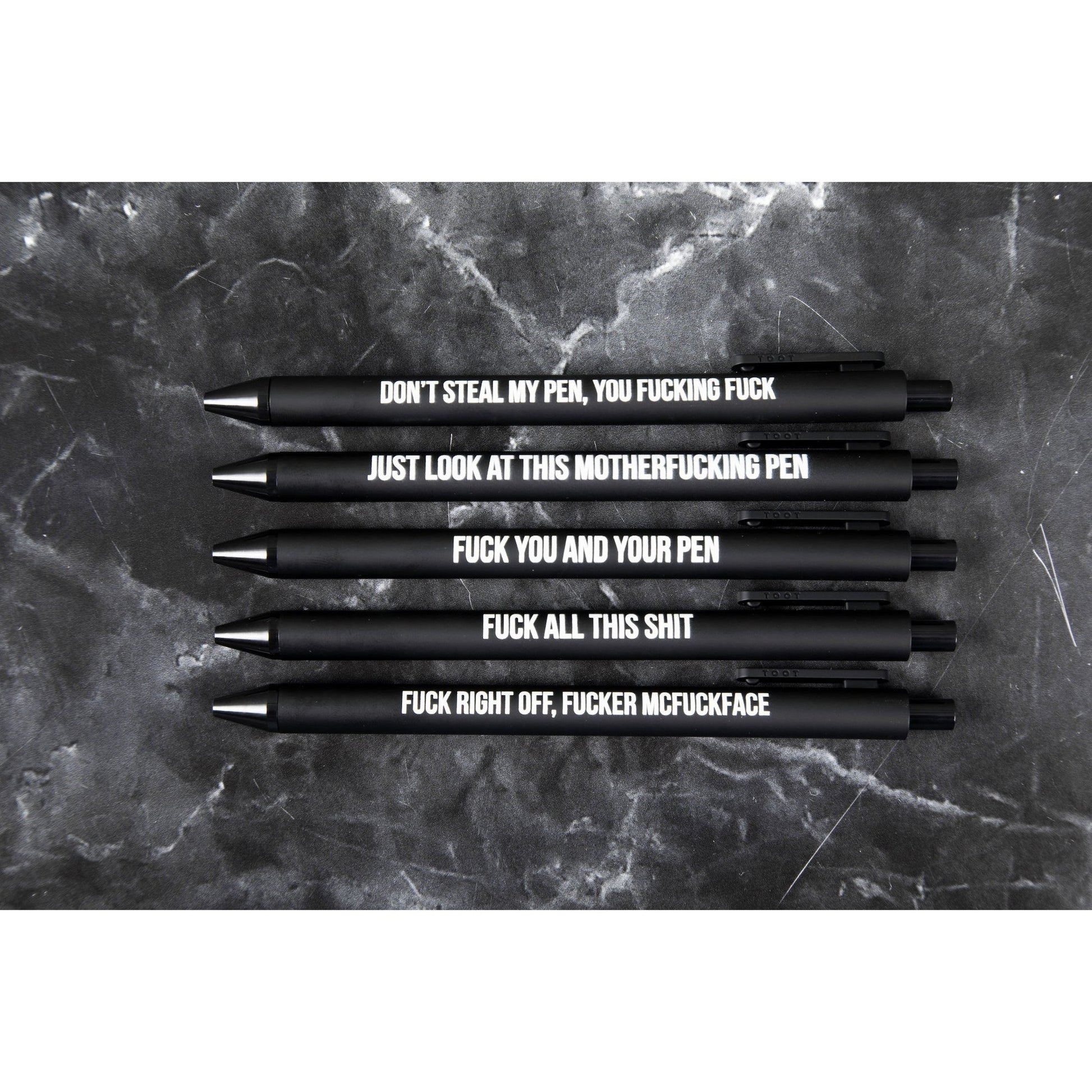 Funny Pen Set of 6 Offensive Pens Funny Adult Humor Sweary Fuck Gag Gift  Profanity Gifts for Him Her Cussing Swear Words Party Favor 