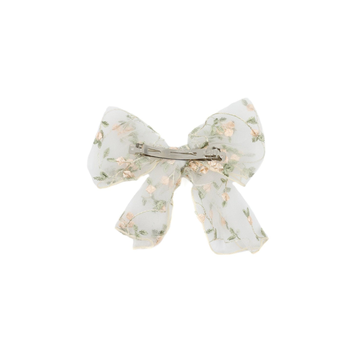Sweet Prairie Hair Bow with Clip in Antique White