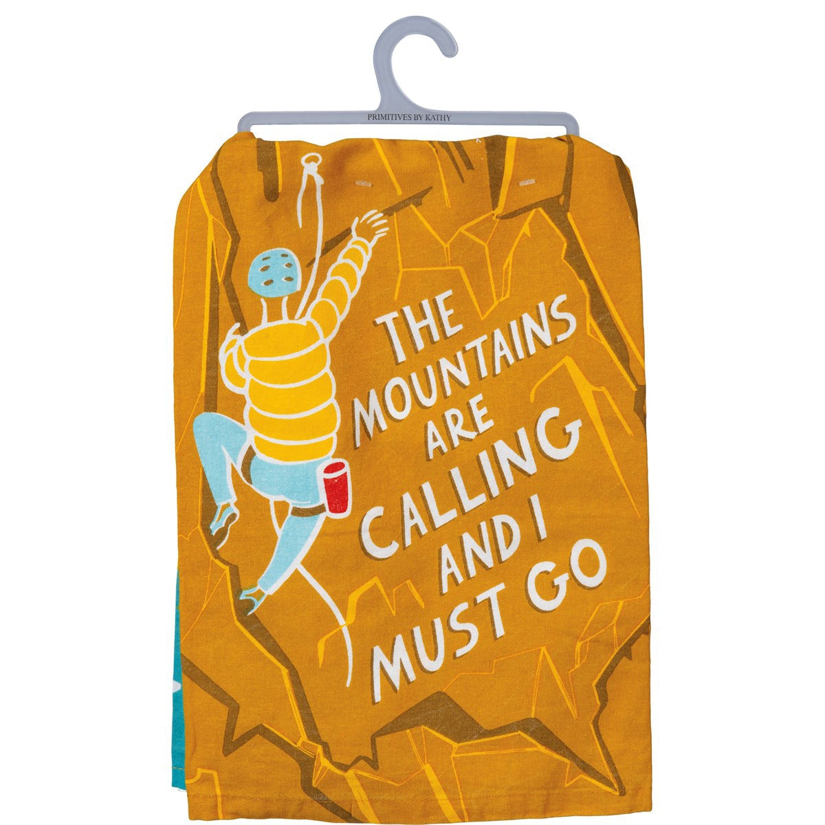 The Mountains Are Calling Cotton Dish Towel