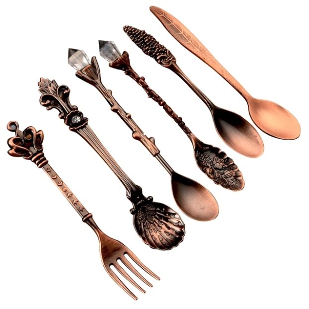 The Queen's Royal Beverage Spoons and Itty-Bitty Fork (2 Color Options)