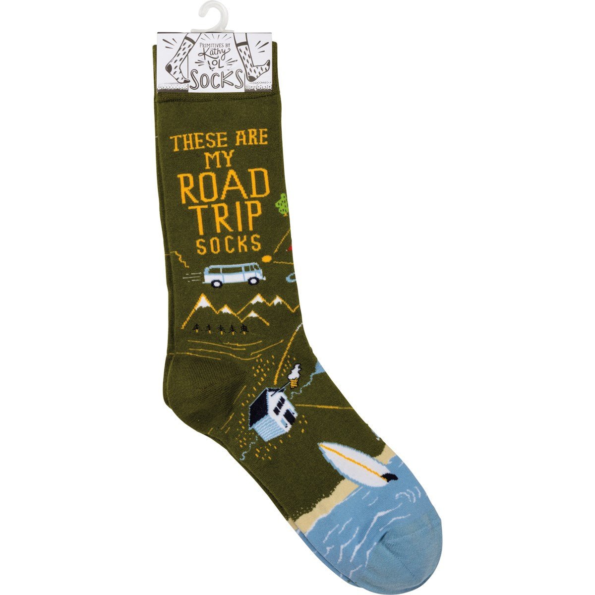 These Are My Road Trip Socks Colorful Funny Novelty Socks with Cool Design, Bold/Crazy/Unique Specialty Dress Socks