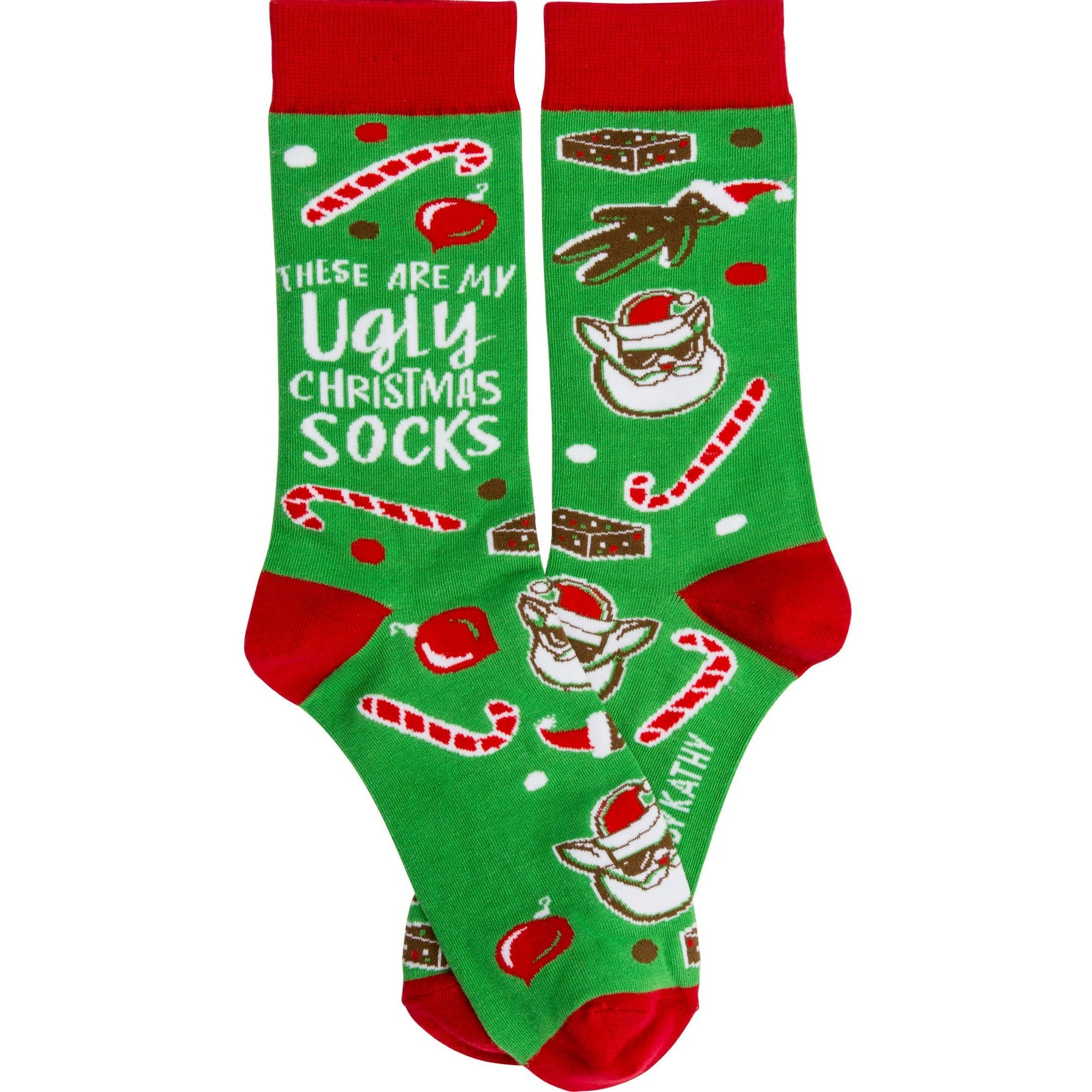These Are My Ugly Christmas Socks | Funny Novelty Socks with Cool Design | Bold/Crazy/Unique Dress Socks