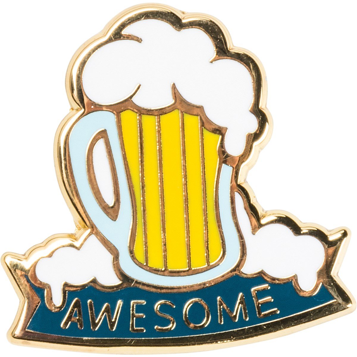 This Beer Is Making Me Awesome Enamel Pin on Gift Card