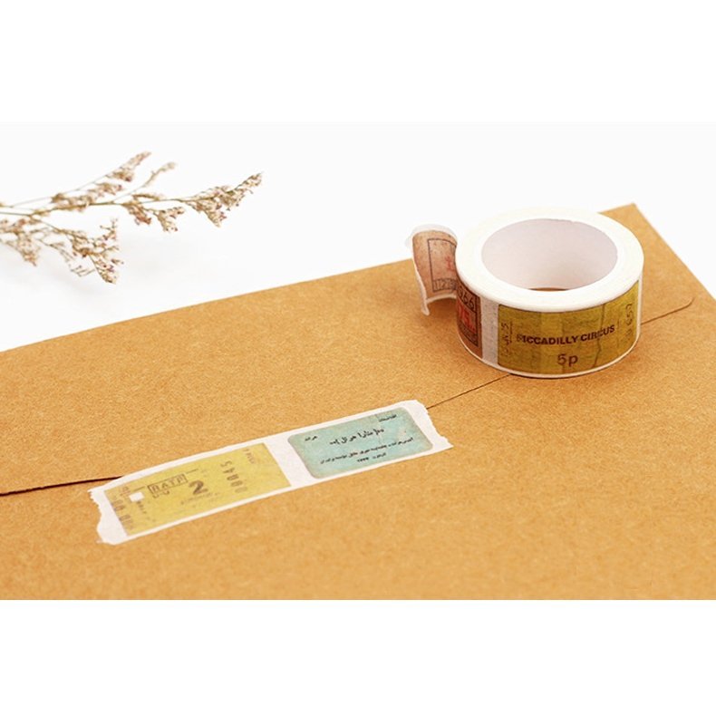 Ticket Stub Washi Tape Gift Wrapping and Craft Tape The Bullish Store